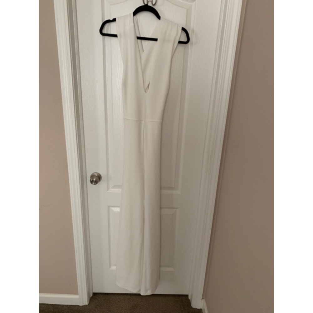 Lulu’s Thinking Out Loud Jumpsuit - White Size L